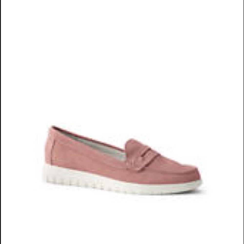 Lands End lightweight dusty pink loafers
